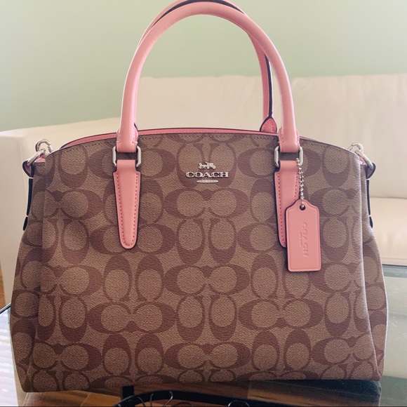 Coach carryall sage satchel checkbook wallet petal - Picture 4 of 4